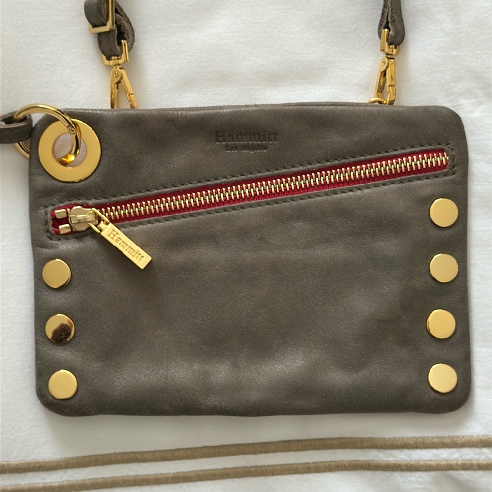 Brand new, gorgeous Hammitt leather clutch/wristlet
